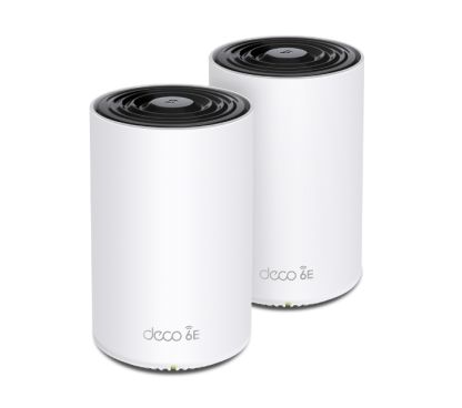TP-Link Deco XE75(2-pack) Sistema Wi-Fi 6E de malla para todo el hogar AXE5400 (tribanda) VELOCIDAD: 574 Mbps en 2,4 GHz + 2402