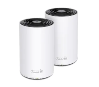 TP-Link Deco XE75(2-pack) Sistema Wi-Fi 6E de malla para todo el hogar AXE5400 (tribanda) VELOCIDAD: 574 Mbps en 2,4 GHz + 2402