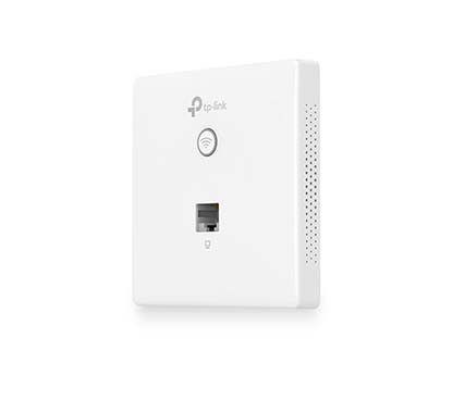 TP-Link EAP115-Wall AP Omada wireless N300 con placa de pared, CPU Qualcomm, 300Mbps en 2.4GHz, 802.11 b/g/n, 1