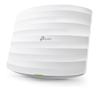 TP-Link EAP225 - Punto de Acceso Omada Formato Techo, Interior, WiFi 5 802.11ac hasta 1317Mbps, 1x puerto 1 Gbe PoE/PoE+/48V Pasivo, Doble Banda 2,4/5Ghz, Alimentación PoE (Incluida)