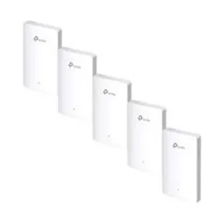 TP-Link EAP615-Wall(5-pack) AX1800 Wall-Plate Dual-Band Wi-Fi 6 Access Point PORT: Uplink: 1× Gigabit RJ45 Port; Downlink: 3× Gigabit RJ45 Port SPEED:574Mbps at 2.4 GHz + 1201 Mbps at 5 GHz
