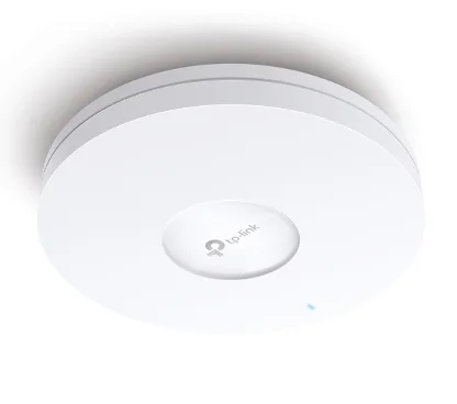 TP-link EAP660 HD - Punto de Acceso Omada Formato Techo, Interior, WiFi 6 802.11ax hasta 3550Mbps, 1x puerto RJ45 2.5Gbe PoE+, Doble Banda 2,4/5Ghz, Alimentación PoE (opcional) o Fuente de Alimentación (incluida)