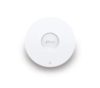 TP-Link EAP670 - Punto de Acceso Omada Formato Techo, Interior, WiFi 6 802.11ax hasta 5378Mbps, 1x puerto RJ45 2.5Gbe, Doble Banda 2,4 y 5 Ghz, Alimentación PoE+ (No Incluida) o Fuente 12V (Incluida)
