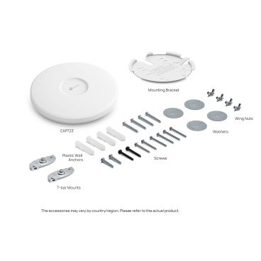 TP-Link EAP723 - Punto de Acceso Omada Formato Techo, Interior, WiFi 7 802.11be hasta 3600Mbps, 1x puerto RJ45 2.5Gbe, Doble Banda 2,4 y 5 Ghz, Alimentación PoE+ o Fuente 12V (NO Incluidas)
