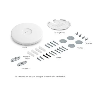 TP-Link EAP723 - Punto de Acceso Omada Formato Techo, Interior, WiFi 7 802.11be hasta 3600Mbps, 1x puerto RJ45 2.5Gbe, Doble Banda 2,4 y 5 Ghz, Alimentación PoE+ o Fuente 12V (NO Incluidas)