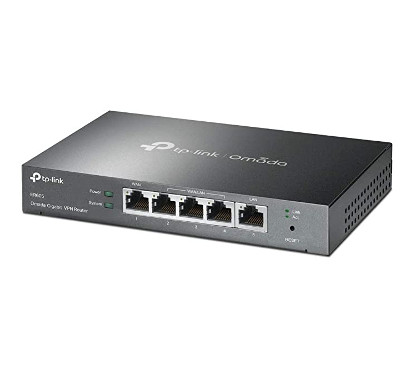 TP-Link ER605 SafeStream Omada Gigabit Multi-WAN VPN Router 1× Gigabit WAN Port + 3× Gigabit WAN/LAN Ports + 1× Gigabit LAN Por