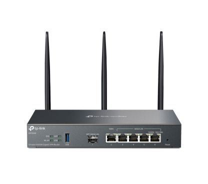 TP-Link ER706W - Router Gigabit VPN Serie Omada, WiFi 6 AX3000, 1× Gigabit SFP WAN/LAN, 1× Gigabit RJ45 WAN, 4× Gigabit WAN/LAN RJ45, 1× USB 3.0