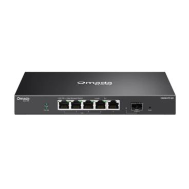 TP-Link ES206XPP-M2 Omada 5-Port 2.5GBASE-T and 1-Port 10GE SFP+ Easy Managed Multigigabit Switch with 4-Port PoE++ PORT: 4× 2.5G PoE++ Ports, 1× 2.5G Non-PoE RJ45 Port, 1× 10G SFP+ Slot SPE