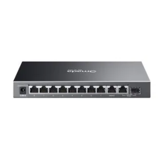 TP-Link ES210GP Omada 10-Port Gigabit Easy Managed Switch with 8-Port PoE+ PORT: 8× Gigabit PoE+ Ports, 1x Gigabit Non-PoE Ports, 1× Combo Gigabit RJ45/SFP Port SPEC: 802.3at/af, 63 W PoE Po
