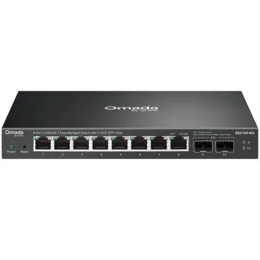 TP-Link ES210X-M2 Omada 8-Port 2.5GBASE-T Multigigabit Easy Managed Switch with 2 10GE SFP+ Slots PORT: 8× 2.5G RJ45 Ports,2× 10G SFP+ Slots SPEC: Desktop Steel Case and Fanless FEATURE: Centralized Management by Omada SDN Control
