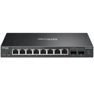 TP-Link ES210X-M2 Omada 8-Port 2.5GBASE-T Multigigabit Easy Managed Switch with 2 10GE SFP+ Slots PORT: 8× 2.5G RJ45 Ports,2× 10G SFP+ Slots SPEC: Desktop Steel Case and Fanless FEATURE: Cen