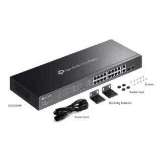 TP-Link ES220GMP Switch 16xG PoE+ 2xG 2xSFP 250W