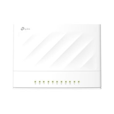 TP-Link EX520v Enrutador VoIP Wi-Fi 6 de banda dual AX3000 VELOCIDAD: 574 Mbps a 2,4 GHz + 2402 Mbps a 5 GHz ESPECIFICACIONES: Antenas internas, CPU de doble núcleo, 1 puerto WAN Gigabit, 3 puertos LAN Gigabit, 1
