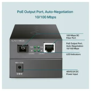 TP-Link FC111PB-20 Convertidor de medios WDM a 10/100 Mbps