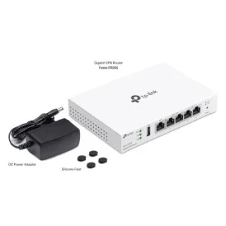 TP-Link Festa FR205 Gigabit VPN Router PORT: 1× Gigabit RJ45 WAN Port, 2× Gigabit RJ45 WAN/LAN Ports, 2× Gigabit RJ45 LAN Ports, 1× USB 2.0 Port; FEATURE: Integration with Festa Cloud Contro