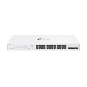 TP-Link Festa FS328GP 28-Port Gigabit Smart Switch with 24-Port PoE+ PORT: 24× Gigabit PoE+ Ports, 4× Gigabit SFP Slots SPEC: 802.3at/af, 250 W PoE Power, 1U 19-inch Rack-mountable Steel Case FEATURE: Integration with Festa Cloud-