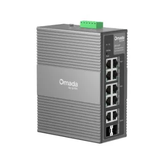 TP-Link IES210GPP Omada 10-Port Gigabit Industrial Easy Managed Switch with 4-Port PoE+, 1-Port PoE++ and 1 SFP Port PORT: 2× Gigabit PoE++ Port, 6× Gigabit PoE+ Ports, 2× Gigabit Non-PoE Po