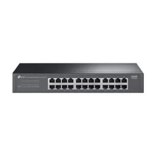 TP-Link LS1024G LiteWave 24-Port Gigabit Switch PORT: 24× Gigabit RJ45 Ports SPEC: 1U 13-inch Rack-mountable Steel Case FEATURE: Plug and Play