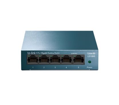 TP-Link LS105G LiteWave Switch de Escritorio 5-Puertos, 5 Puertos Gigabit RJ45, Carcasa de metal