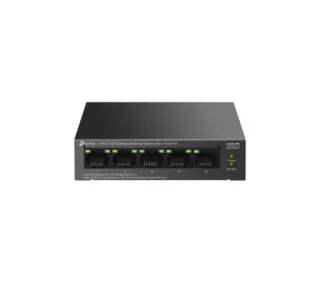TP-Link LS105LP Switch de sobremesa de 5 puertos 10/100 Mbps con 4 puertos PoE PUERTO: 4× 10/100 Mbps Puertos PoE, 1× 10/100 Mbps Puerto No PoE ESPECIFICACIÓN: 802.3af, 41 W de alimentación