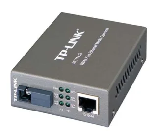 TP-Link MC112CS - Conversor de Medios 10/100G RJ45 a Cable de Fibra con Conector SC, BIDI, monomodo hasta 100M, WDM ,hasta 20 Km, 1310nm/1550nm.
