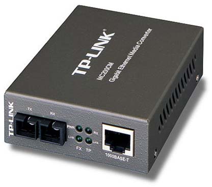 TP-Link MC200CM - Conversor de Medios 1G RJ45 a 1G SC Doble Fibra Multimodo (TX/SX) o viceversa, Full-Duplex, hasta 550m, 850 nm, Montaje en Chasis Opcional
