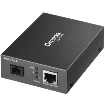 TP-Link MC211CS-2 Omada 10/100/1000 Mbps RJ45 to 1000 Mbps Single-mode SC WDM Bi-Directional Fiber ConverterPORT: 1× Gigabit SC Port, 1× Gigabit RJ45 Port (Auto MDI/MDIX)SPEC: Full-duplex, Tx:1550 nm, Rx:1310 nm, Up to 2 km, Cha