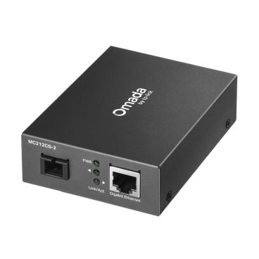 TP-Link MC212CS-2 Omada 10/100/1000 Mbps RJ45 to 1000 Mbps Single-mode SC WDM Bi-Directional Fiber Converter PORT: 1× Gigabit SC Port, 1× Gigabit RJ45 Port (Auto MDI/MDIX) SPEC: Full-duplex, Tx:1310 nm, Rx:1550 nm, Up to 2 km, Cha