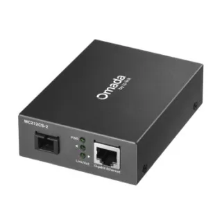 TP-Link MC212CS-2 Omada 10/100/1000 Mbps RJ45 to 1000 Mbps Single-mode SC WDM Bi-Directional Fiber Converter PORT: 1× Gigabit SC Port, 1× Gigabit RJ45 Port (Auto MDI/MDIX) SPEC: Full-duplex,