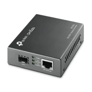 TP-Link MC420L Conversor de Medios 10G MultiGigabit RJ45 a 10G SFP+, Omada, Enracable con Chasis accesorio MC1400