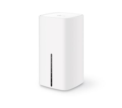 TP-Link NX510V 5G AX3000 Wi-Fi 6 Telephony Router Build-In 5G Modem SPEED: 2402 Mbps at 5 GHz + 574Mbps at 2.4 GHz, 5G up to 3.4Gbps, 4G+ Cat19 1600Mbps/200Mbps SPEC: 2× Gigabit LAN Ports, 1× Gigabit