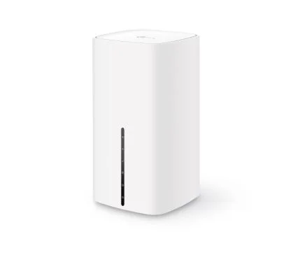 TP-Link NX510V 5G AX3000 Wi-Fi 6 Telephony Router Build-In 5G Modem SPEED: 2402 Mbps at 5 GHz + 574Mbps at 2.4 GHz, 5G up to 3.4Gbps, 4G+ Cat19 1600Mbps/200Mbps SPEC: 2× Gigabit LAN Ports, 1× Gigabit