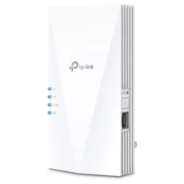 TP-Link RE580X WiFi 6 WLAN Amplifier Repeater AX1500 (Dual Band 1200 MBit/s 5GHz + 300 MBit/s 2.4 GHz, MU-MIMO, Gigabit Port
