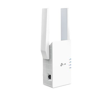 TP-Link RE705X AX3000 Wi-Fi 6 Range ExtenderSPEED: 574 Mbps at 2.4 GHz + 2402 Mbps at 5 GHzSPEC: 2 × External Antennas, 1 × Gi
