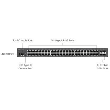 TP-Link SG5452X Switch 48xGbE 4xSFP+