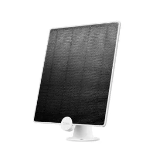TP-Link Tapo A200 Panel Solar con Alimentación ininterrumpida de 5,2 V y 4,5 W, compatible con la cámara Tapo con batería, cable de carga de 4 m, soporte ajustable a 360°, resistente a la in