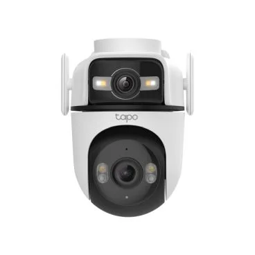 TP-Link Tapo C545D Outdoor Dual Lens Pan/Tilt Security Camera SPEC:2K (2304x1296) & 2K (2304x1296), 2.4 GHz, 2 × External Antennas,1 × Ethernet Port ,Horizontal 360º FEATURE: Dual Lens , Pan/Tilt, Color Night Vision, Sm