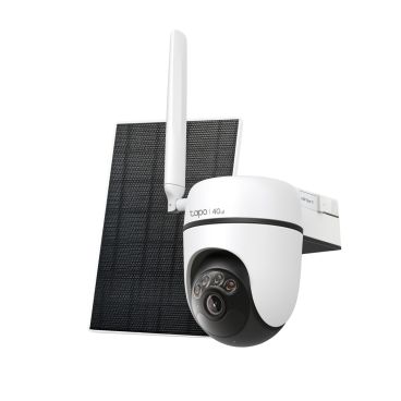 TP-Link Tapo C615G KIT - Cámara 4G/LTE (Sin RJ45 Ni WiFi, Acceso por App), Formato Turret + Panel Solar A201 con Bateria, Resistente a Intemperie, 3MP (2304×1296 px), Lente Fija (4mm), Visió