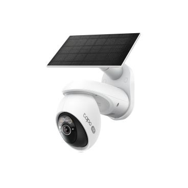 TP-Link Tapo C660 KIT - Cámara IP Solar Formato Bullet PT, Resolución 8MP 20fps (2304×1296px), Lente fija (4mm), Visión Nocturna IR 12m, Batería y Panel Solar incl., Ranura MicroSD