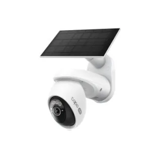 TP-Link Tapo C660 KIT - Cámara IP Solar Formato Bullet PT, Resolución 8MP 20fps (2304×1296px), Lente fija (4mm), Visión Nocturna IR 12m, Batería y Panel Solar incl., Ranura MicroSD