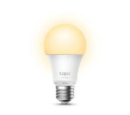 TP-Link Tapo L510E EU Smart Wi-Fi Light Bulb, Dimmable, E27 base, 2700K, 220V, 50/60 Hz, 60W Equivalent, Energy Class A+, 2.4GHz