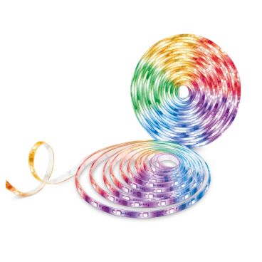 TP-Link Tapo L930-10 Tira de luces inteligente, multicolor ESPECIFICACIONES: Wi-Fi de 2,4 GHz, 802.11b/g/n, dos tiras de luces LED RGBW+IC de 16,4 pies/5 m, 2000 lm, blanco regulable de 2500 K a 6500 K, adaptador de corriente de