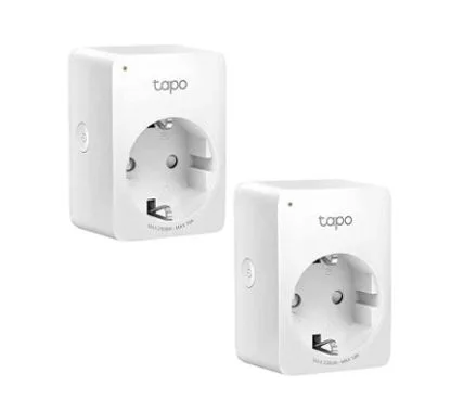TP-Link Tapo P100(2-pack) Mini Smart Wi-Fi Socket SPEC: 220-240 V, Max Load 10 A, 50/60 Hz, 2.4 GHz Wi-Fi, Bluetooth 4.2 (onboar