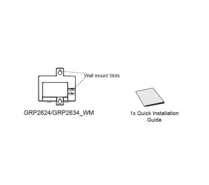 Grandstream GRP_WM_B (antes GRP2424/2634_WM_B) Wall mounting kit for GRP2624/GRP2634