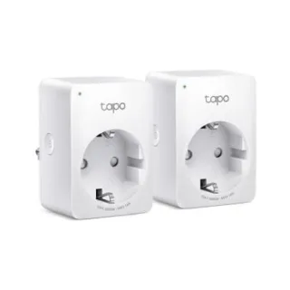 TP-Link Tapo P110(2-pack) Pack de 2 Enchufe Inteligente Compacto,Wi-Fi 4, 100-240V, carga máxima 16A, 50/60 Hz