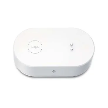 TP-Link Tapo T300 Sensor inteligente de fugas de agua ESPECIFICACIONES: 868 MHz, 2 pilas AAA CARACTERÍSTICAS: Requiere Tapo Hub, Detección de goteos y fugas, Alarma de audio de 90dB, Mute y control de volumen, Resistente a la in