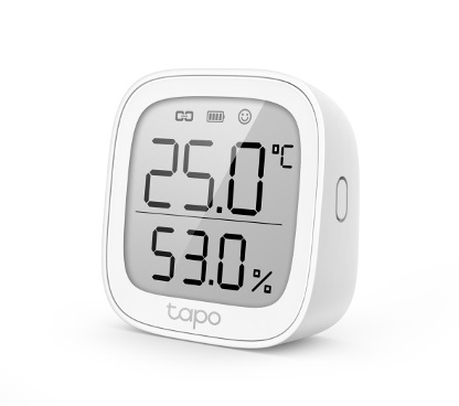 TP-Link Tapo T315 Monitor inteligente de temperatura y humedad SPEC: 868 MHz, alimentado por batería (2 * AAA), pantalla de tint