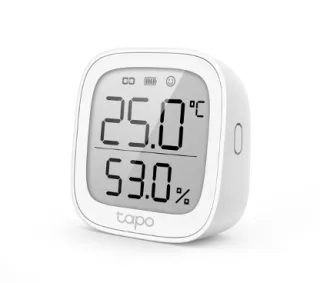 TP-Link Tapo T315 Monitor inteligente de temperatura y humedad SPEC: 868 MHz, alimentado por batería (2 * AAA), pantalla de tint