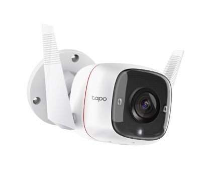 TP-Link TC65 Outdoor Security Wi-Fi Camera SPEC: 3MP (2304x1296), 2.4 GHz, 2T2R, 2 × External Antennas, 1 × Ethernet Port FEATUR