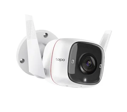 TP-Link TC65 Outdoor Security Wi-Fi Camera SPEC: 3MP (2304x1296), 2.4 GHz, 2T2R, 2 × External Antennas, 1 × Ethernet Port FEATUR